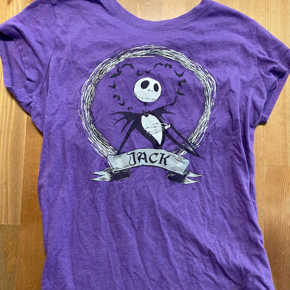 Disney Purple Jack skeleton shirt